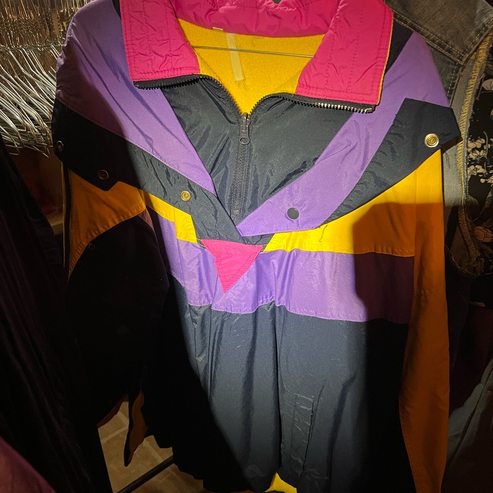 Colorful Vintage Windbreaker Jacket